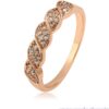 ANILLO TRENZA ROSA
