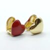 ARETES HUGGIES DOBLE CORAZÓN - Imagen 3