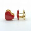 ARETES HUGGIES DOBLE CORAZÓN - Imagen 2