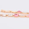 ARETES COLGANTES DE TIRA 14K - Imagen 3