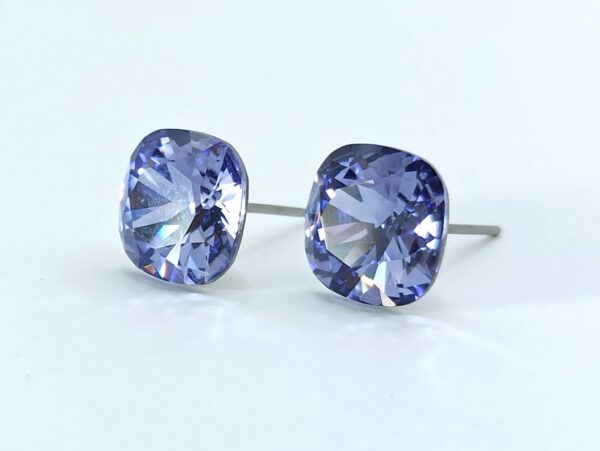 ARETES PIEDRA LILA - Imagen 2