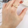 ANILLO LAZO ZIRCONIA 14K - Imagen 3