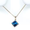 COLLAR CUADRO SWAROVSKI AZUL - Imagen 3