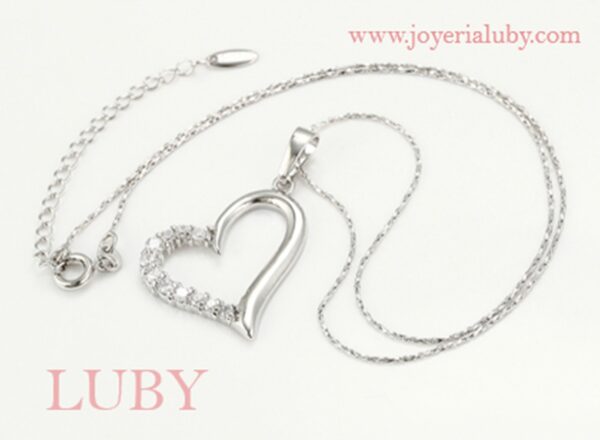 COLLAR CORAZÓN ZIRCONIA - Imagen 2
