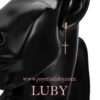 ARETES CRUZ COLGANTE - Imagen 3
