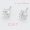 ARETES PLATEADOS CON ZIRCONIA - Imagen 2
