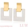 ARETES BLANCO COLGANTE