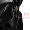 ARETES ARO CRUZ COLGANTE - Imagen 3
