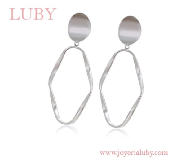 ARETES ARO COLGANTE EN RODIO