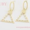 ARETES PIRAMIDE COLGANTE CON ZIRCONIA - Imagen 2