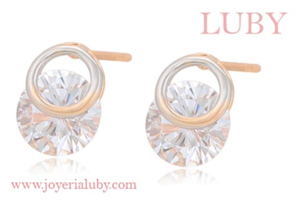 ARETES ARO CON ZIRCONIA