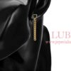 ARETES LARGOS CORAZON NEGRO - Imagen 3