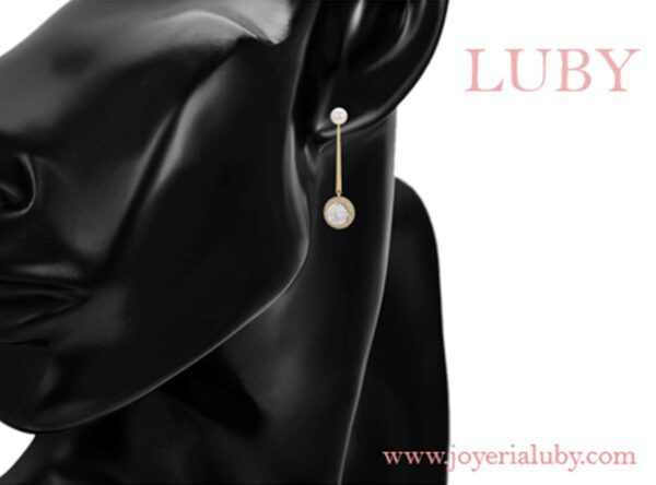 ARETES ZIRCONIA COLGANTE - Imagen 3