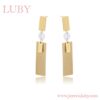 ARETES PERLA ENTRELAZADA