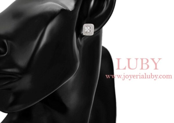 ARETES CUADROS TREBOL - Imagen 3