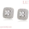 ARETES CUADROS TREBOL