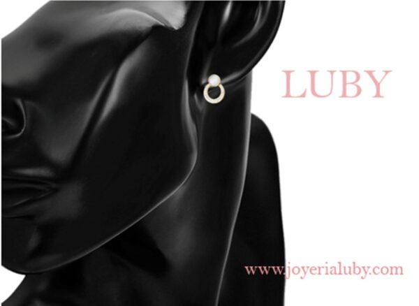 ARETES ELEGANTES CIRCULAR - Imagen 3