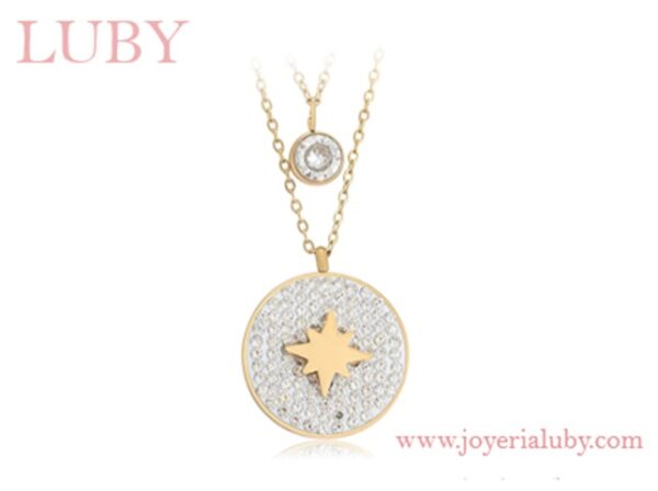 COLLAR MEDALLA BRILLANTE