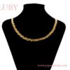 COLLAR TRENZADO 3 NIVELES 14K - Imagen 3
