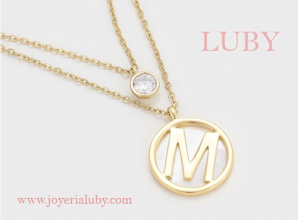 COLLAR LARGO CON LETRA BRILLANTE - Imagen 2