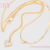COLLAR DE DOBLE CORAZON BRILLANTE - Imagen 2