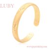 BRAZALETE CON GRABADO HOJAS