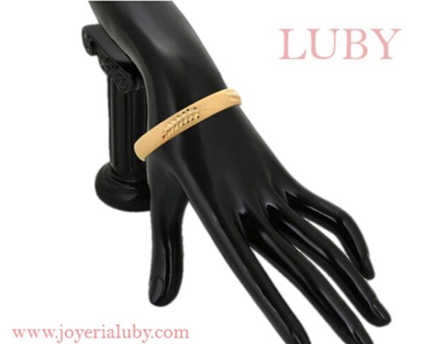 BRAZALETE CON GRABADO HOJAS - Imagen 3