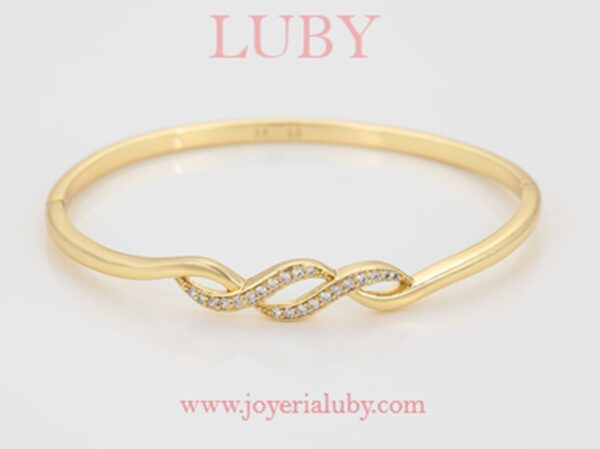 BRAZALETE OLAS BRILLANTES - Imagen 2