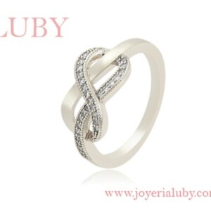 ANILLO INFINITO CON ZIRCONIAS