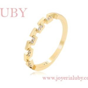 ANILLO ZIGZAG CUADRADO