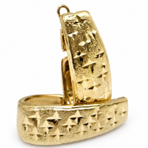 ARETES HUGGIES LARGOS ESTRELLAS