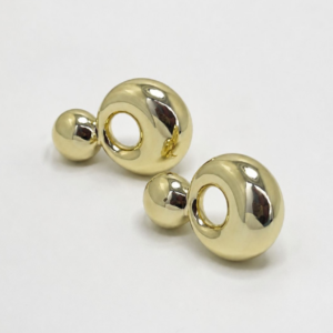 ARETES DOBLE CIRCULO ESTILO CHUNKY