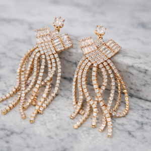 ARETE COLGANTE BORLA/ZIRCONIAS