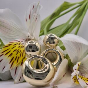 ARETES DOBLE CIRCULO ESTILO CHUNKY