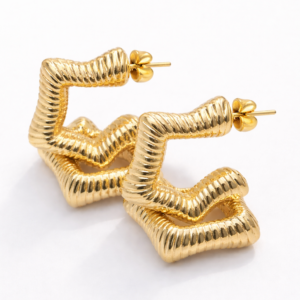 ARRACADAS MEDIAS ESTRELLAS ESTILO CHUNKY