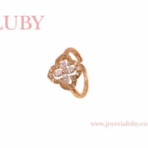 ANILLO TREBÓL RADIANTE ELEGANTE