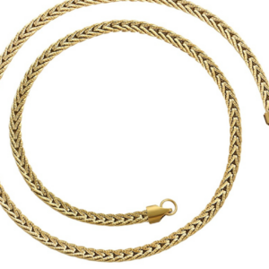 CADENA TEJIDA DORADA