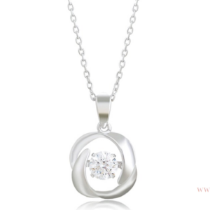 COLLAR MYSTARA CON ZIRCONIA EN MOVIMIENTO