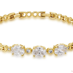 PULSERA ELEGANTE OVALOS ZIRCONIA