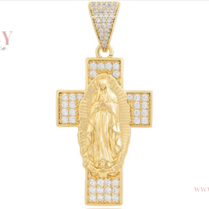 DIJE VIRGENCITA SOBRE CRUZ