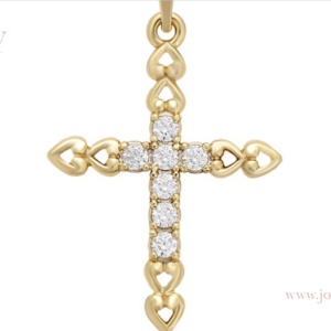 DIJE DE CRUZ EN ZIRCONIA