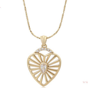 COLLAR CORAZÓN DIAMANTE