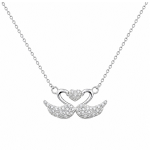COLLAR DELICADO PAREJA CISNES