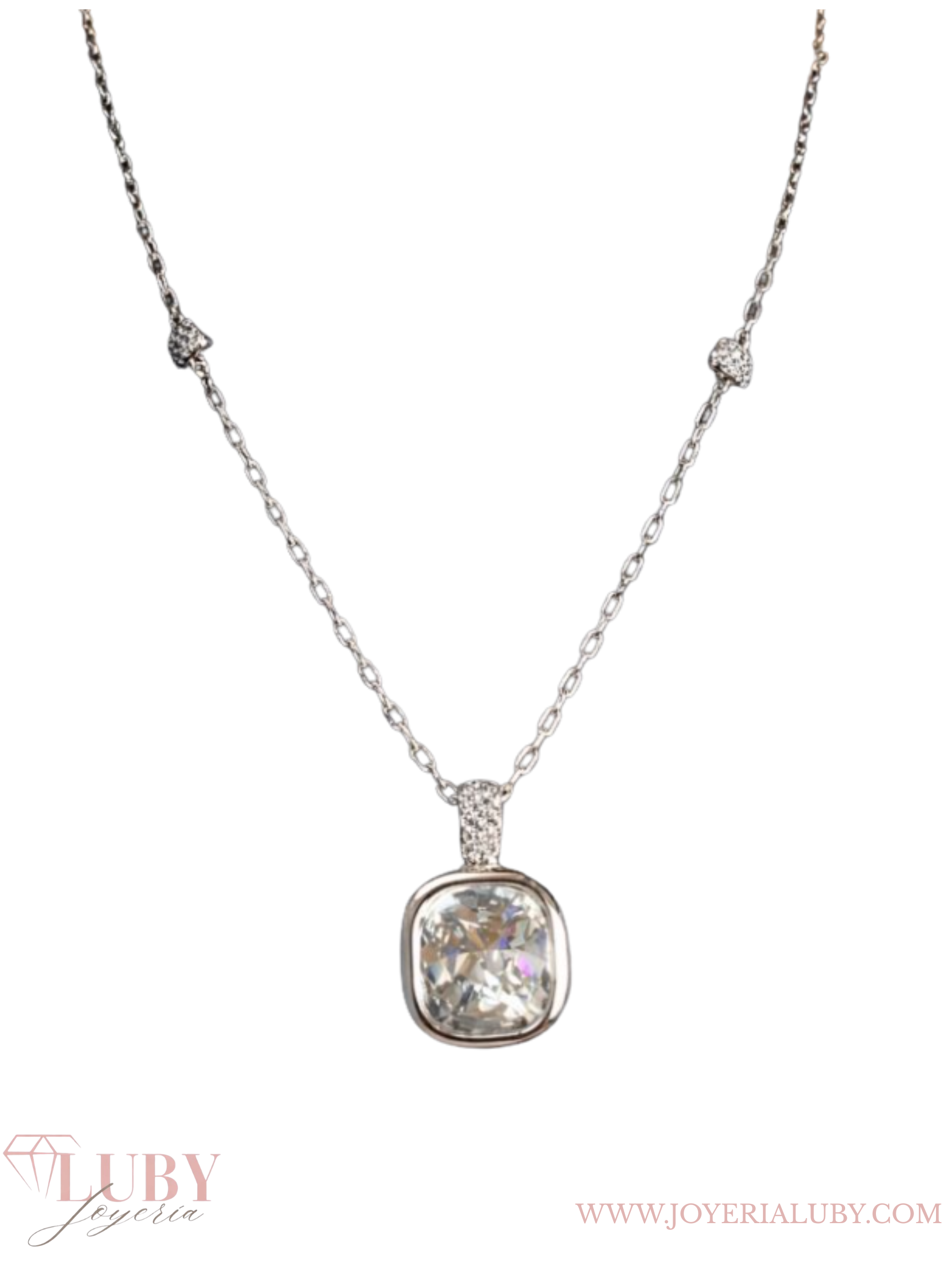 COLLAR PIEDRA CUADRANTE BRILLANTE
