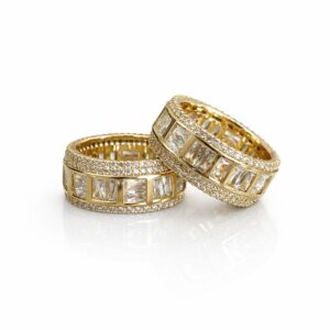 ANILLO DORADO MULTIBRILLO