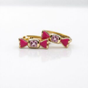 ARETES DULCE PIERDA ROSA