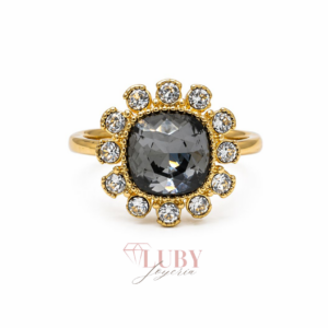 ANILLO CON PIEDRA GRISASEA