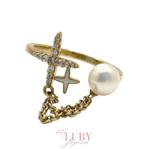 ANILLO CON COLGANTE DESTELLO