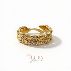 ANILLO HOJAS ELEGANTE