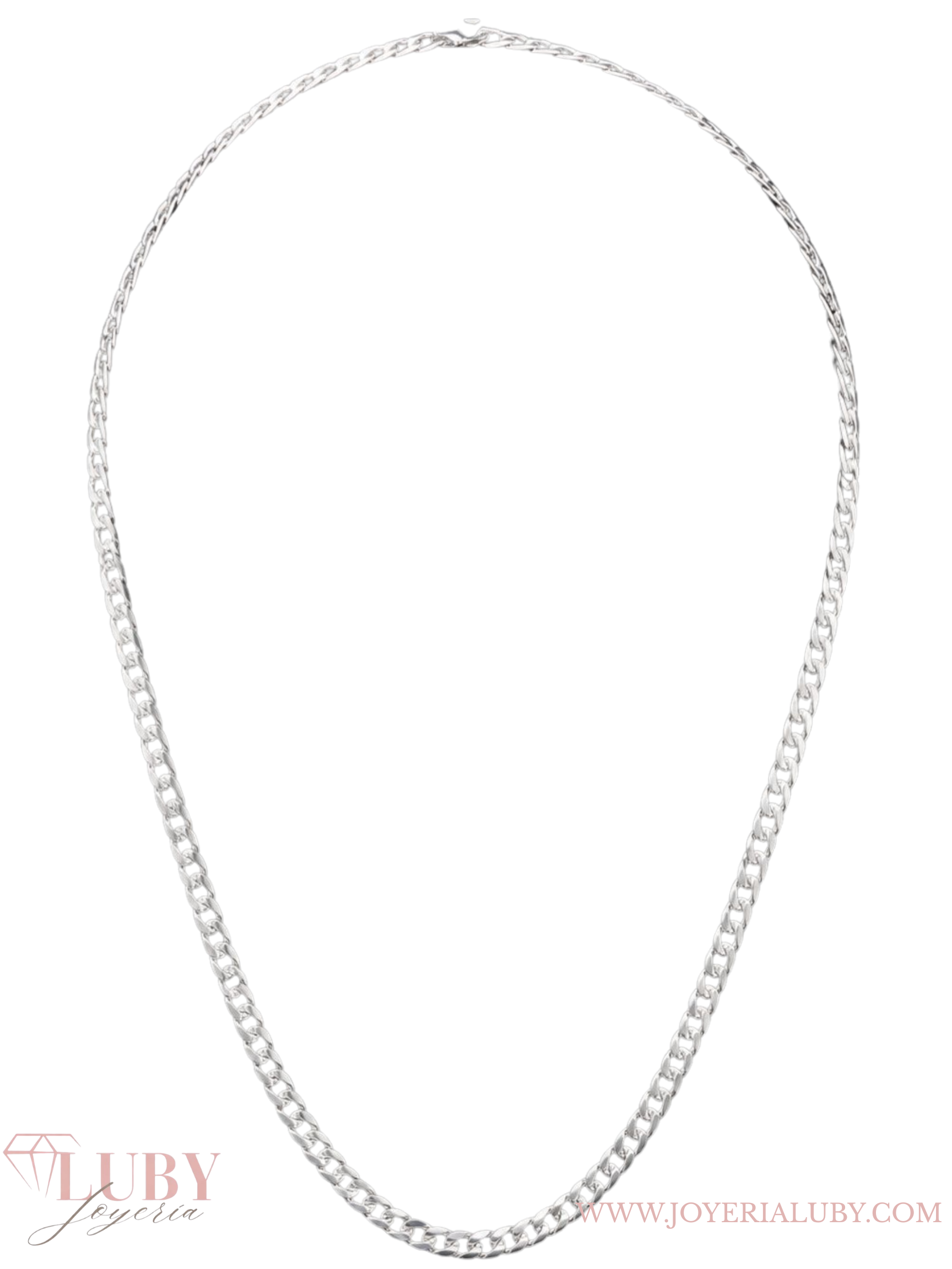 CADENA CUBANA DELGADA PLATA